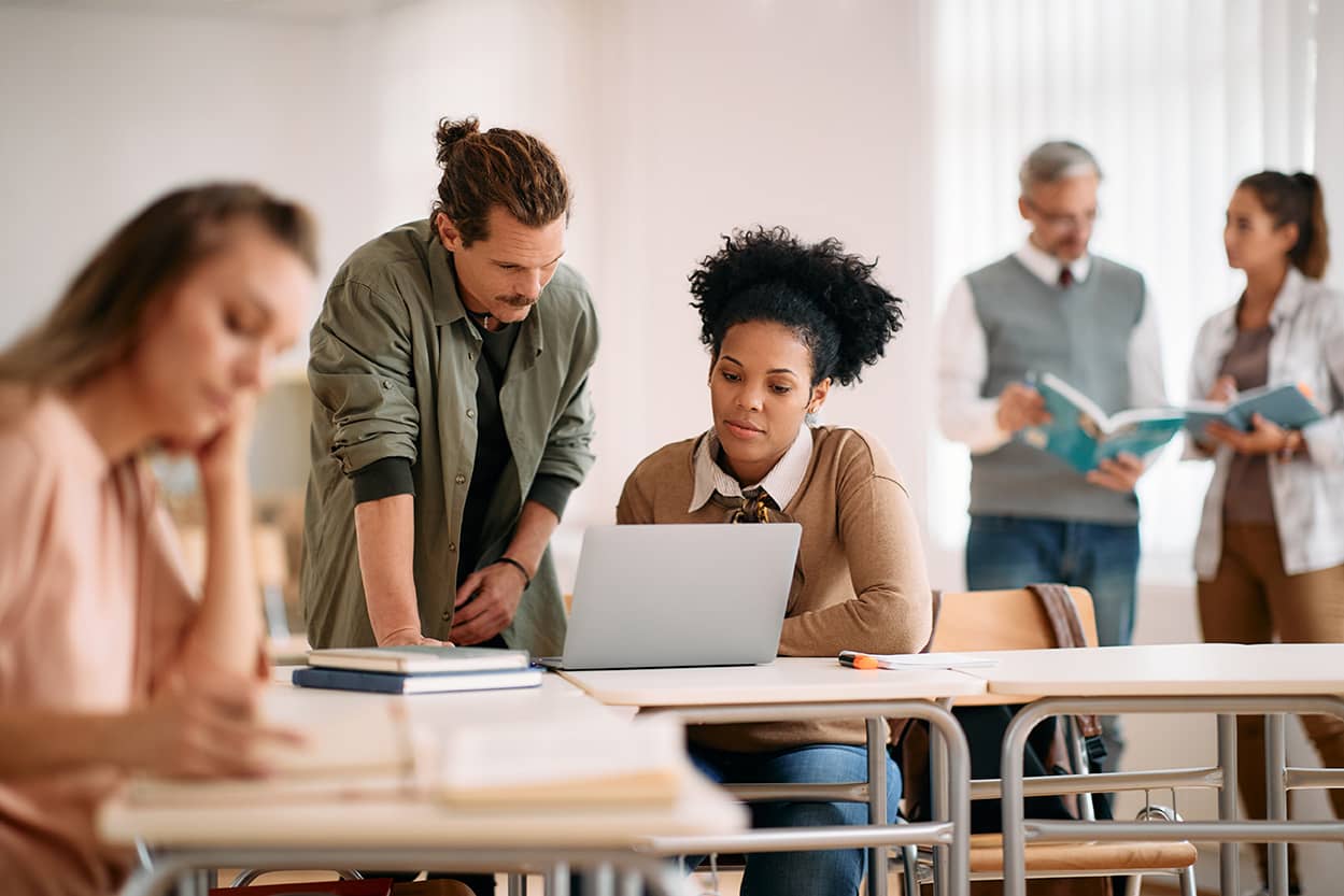 Students in classroom