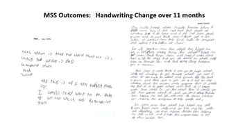 Handwriting change example